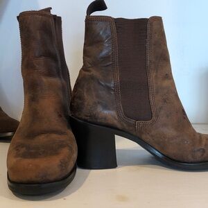 Brown Leather Shoes by Nine West